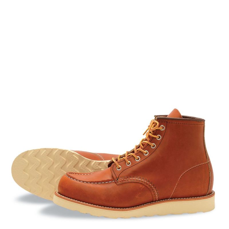 Red Wing Boots | Classic Moc | Brown - Men's 6-Inch Boot in Oro Legacy Leather
