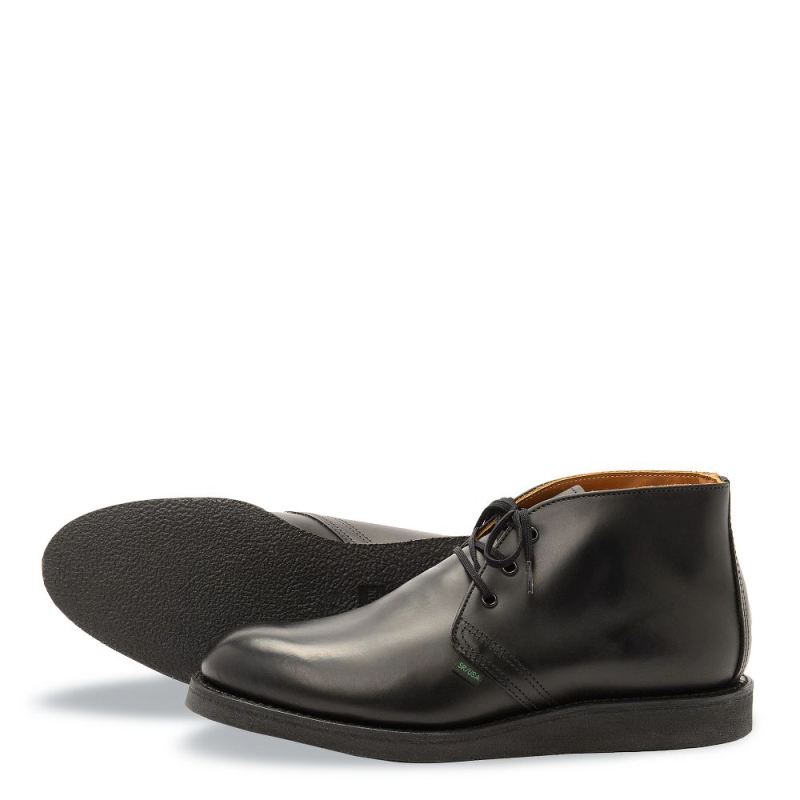 Red Wing Boots | Postman Chukka | Black - Men's Chukka in Black Chaparral Leather
