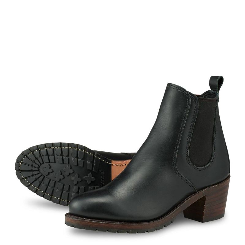 Red Wing Boots | Harriet | Black - Women's Heeled Boot in Black Boundary Leather