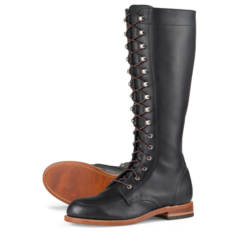 Red Wing Boots | Gloria | Black - Women's Tall Boot in Black Boundary Leather