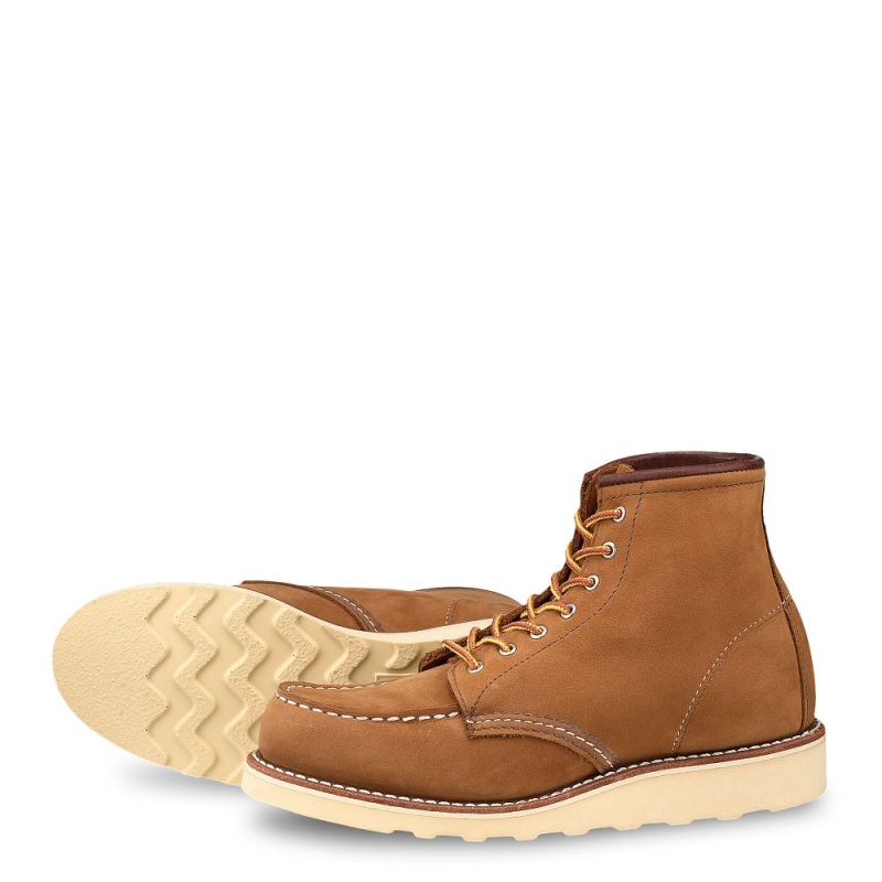 Red Wing Boots | 6-inch Classic Moc | Honey - Women's Short Boot in Honey Chinook Leather