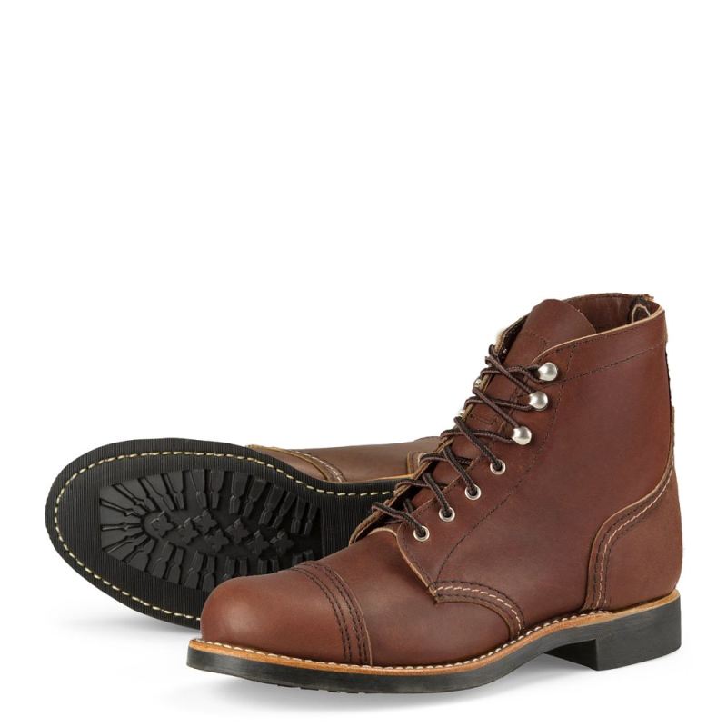 Red Wing Boots | Iron Ranger - Amber - Women's Short Boot in Amber Harness Leather