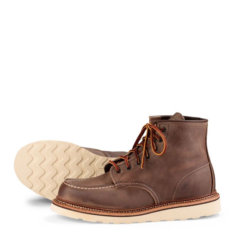 Red Wing Boots | Classic Moc - Concrete - Men's 6-Inch Boot in Concrete Rough & Tough Leather