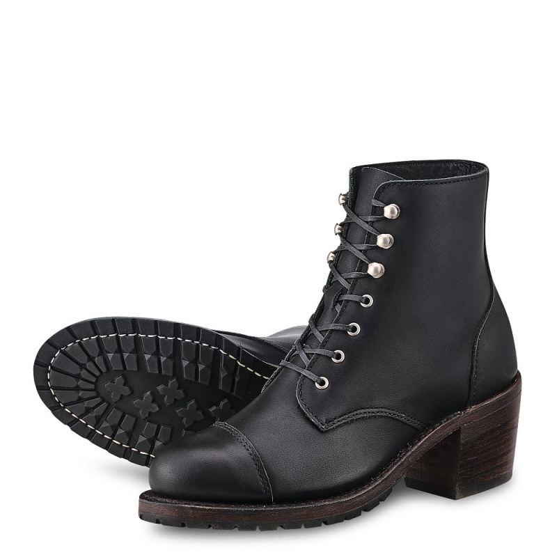Red Wing Boots | Eileen | Black - Women's Heeled Boot in Black Boundary