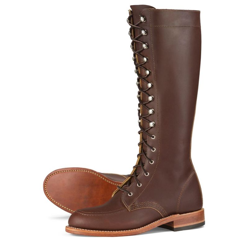 Red Wing Boots | Gloria | Mahogany - Women's Tall Boot in Mahogany Oro-iginal Leather