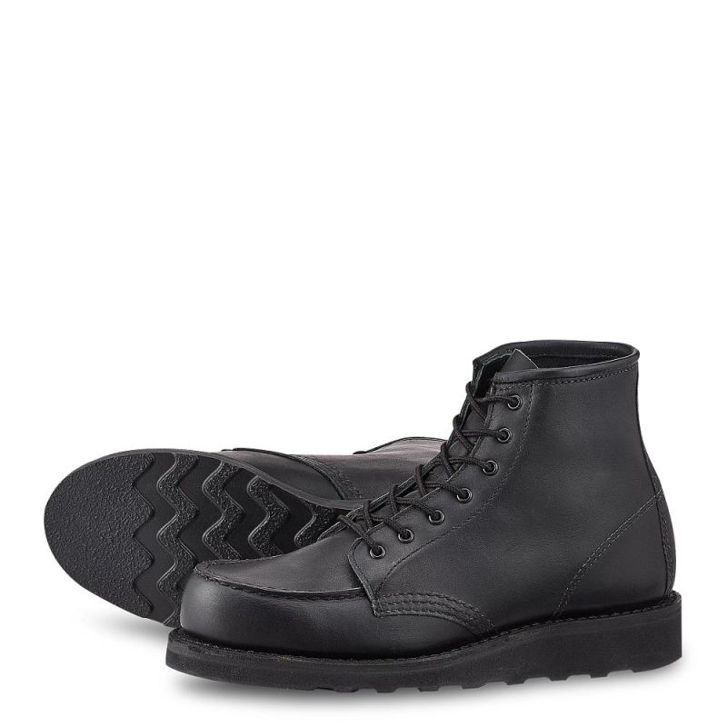 Red Wing Boots | 6-inch Classic Moc - Black - Women's Short Boot in Black Boundary Leather