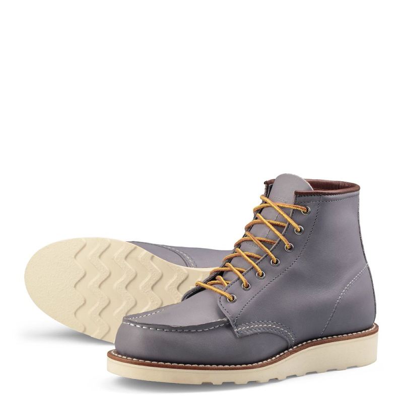 Red Wing Boots | 6-Inch Classic Moc - Granite - Women's Short Boot in Granite Boundary Leather