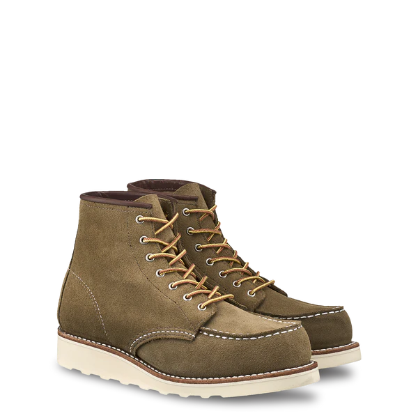 RED WING 6-INCH MOC TOE WOMEN'S BOOTS 3377-Olive Mohave