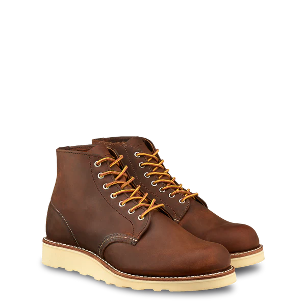 RED WING 6-INCH ROUND TOE MEN'S BOOTS 345b