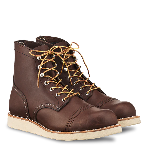 RED WING MEN'S IRON RANGER BOOTS 8088 TRACTION TREAD-Amber Harness Leather